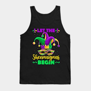 Let The Shenanigans Begin Mardi Gras Kids Men Women Tank Top